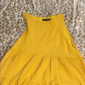 Sleeveless golden tunic